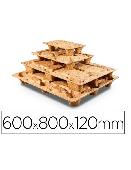 Palette moulée antalis agrément sanitaire conforme norme pefc protection humidité 60x80x12cm charge 500kg.