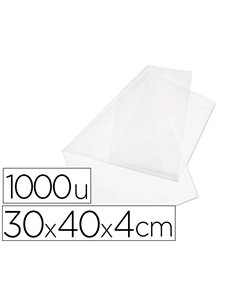 Sachet plastique fond de caisse antalis polyéthylène haute densité apte contact alimentaire 30x40x4cm paquet 1000 unités.