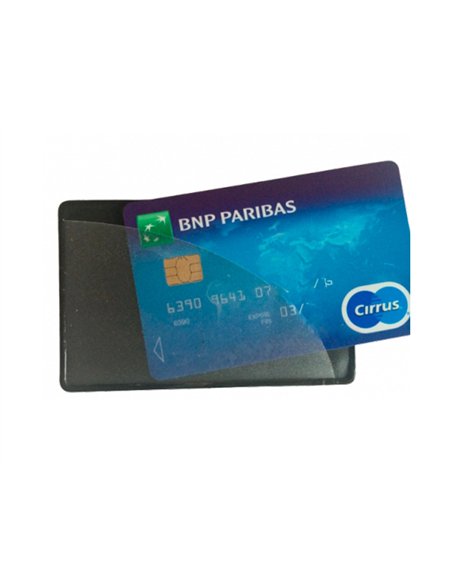 Etui protege carte rfid 1c pvc.