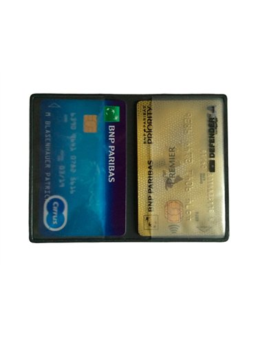 Etui protege carte rfid 2c pvc.