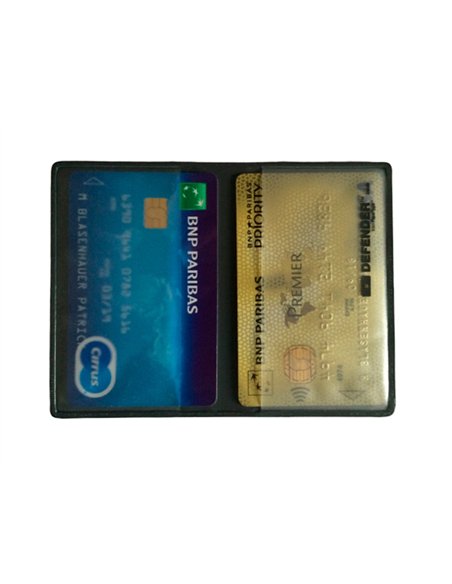 Etui protege carte rfid 2c pvc.
