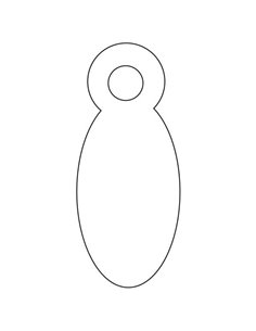 Étiquettes suspendues blanches Apli 8 x 19 mm, 1 000 unités