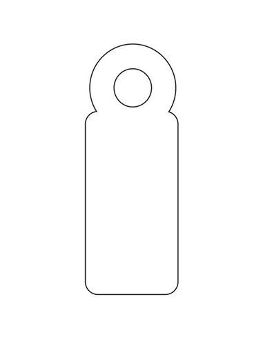 Étiquettes suspendues blanches Apli 7 x 19 mm 1 000 unités.