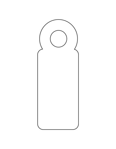 Étiquettes suspendues blanches Apli 7 x 19 mm 1 000 unités.