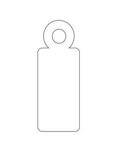 Étiquettes suspendues blanches Apli 9 x 24 mm, 1 000 unités