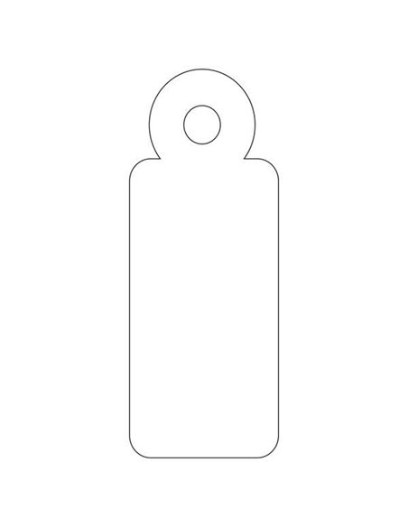 Étiquettes suspendues blanches Apli 13 x 34 mm, 1 000 unités