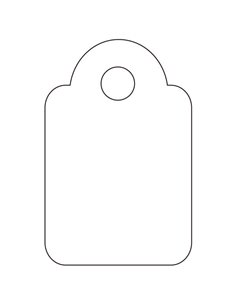 Étiquettes suspendues blanches Apli 13 x 20 mm, 1 000 unités