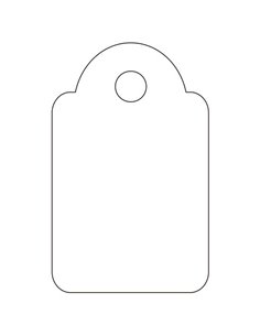 Étiquettes suspendues blanches Apli 15 x 24 mm, 1 000 unités