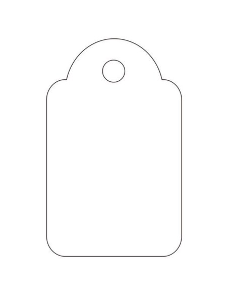 Lot de 1 000 étiquettes suspendues Apli 18 x 29 mm - Trou pré-percé et fil polyester réglable - Blanc