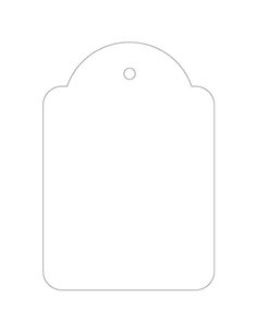 Lot de 400 étiquettes suspendues Apli 45 x 65 mm - Trou pré-percé - Avec fil polyester blanc - Couleur blanche
