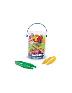 Pinces jumbo pour tri learning resources lot de 12 pieces 15 cm.