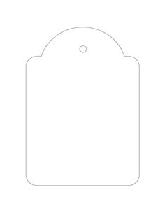 Lot de 400 étiquettes suspendues Apli 50 x 70 mm - Avec fil polyester blanc réglable - Couleur blanche