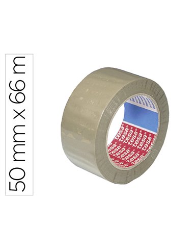 Ruban adhésif tesapack emballage polypropylène solide sans solvant résistant uv silencieux 50mmx66m havane.