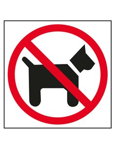Signalisation Appli Label Interdit aux chiens 1 unité