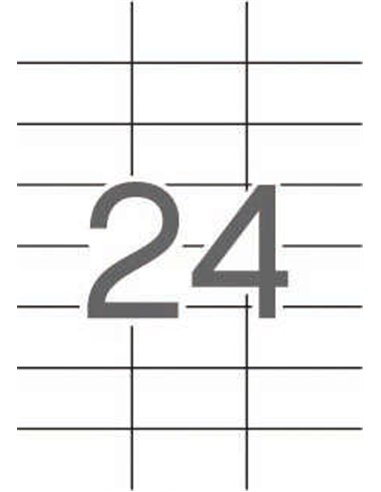 Étiquettes blanches permanentes Apli 70,0 x 37,0 mm, 25 feuilles