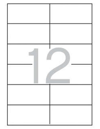 Étiquettes blanches permanentes Apli 97,0 x 42,4 mm, 25 feuilles