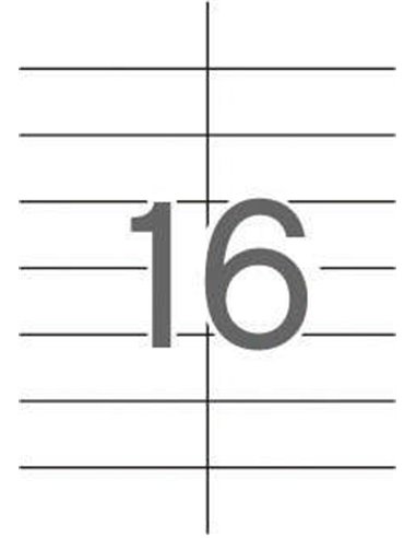 Étiquettes blanches permanentes Apli 105,0 x 37,0 mm, 25 feuilles