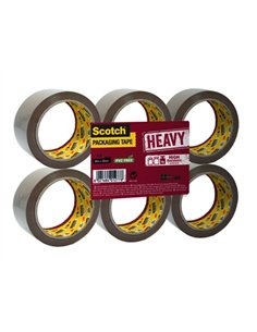 Ruban adhésif scotch heavy emballage 50mmx66m 57 microns coloris transparent.