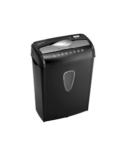 Destructeur q-connect q8ccc automatique coupe croisée 5.6x47mm a4 détruit agrafes trombones cb 13l 306x171x425mm 4.17kg. 2