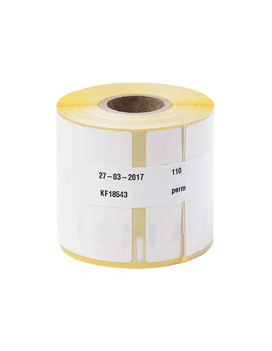 Étiquette adhésive q-connect 59x190mm compatible dymo 99019 boîte 110 unités.