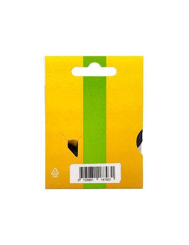 Ruban titreuse q-connect 1000 noir-blanc 12mm x 7mt d1 0-45013.