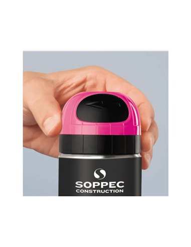 Bombe peinture first loisirs delimitation ephemere base craie coloris orange aerosol 500ml.