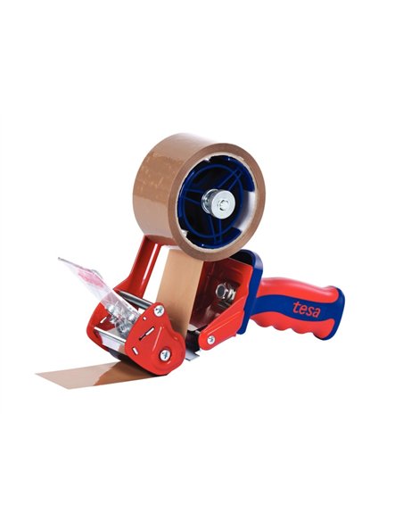 Devidoir tesa manuel emballage armature et lame metal poignee abs coloris bleu + 2 rouleaux adhsefis 66mx50mm.