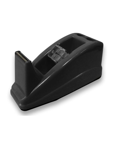 Devidoir de comptoir de ruban adhesif pour rouleau de 33m 135x58x60 mm coloris noir.