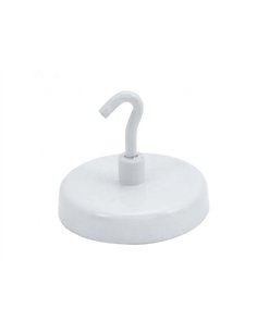 Crochet suspension wonday magnetique ï 47mm force 18kg coloris blanc lot 2 unites.