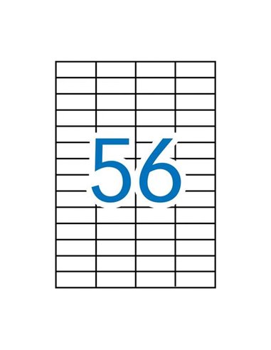 Étiquettes blanches permanentes Apli 52,5 x 21,2 mm - 100 feuilles