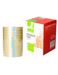 Ruban adhésif q-connect économique résistant transparent 12mmx66m. 2