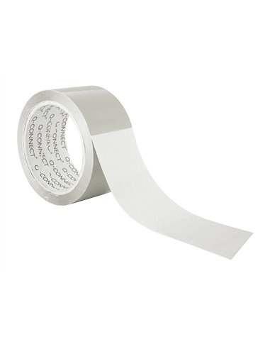 Ruban adhesif q-connect polypropylene 60 microns sans solvant recyclable silencieux 50mmx66m coloris transparent.