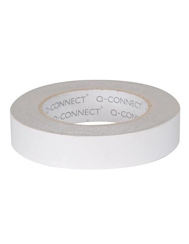 Ruban adhésif q-connect double face multiples fixations différents types surfaces 25mmx33m.