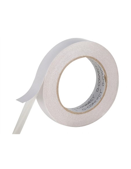 Ruban adhésif q-connect double face multiples fixations différents types surfaces 25mmx33m.