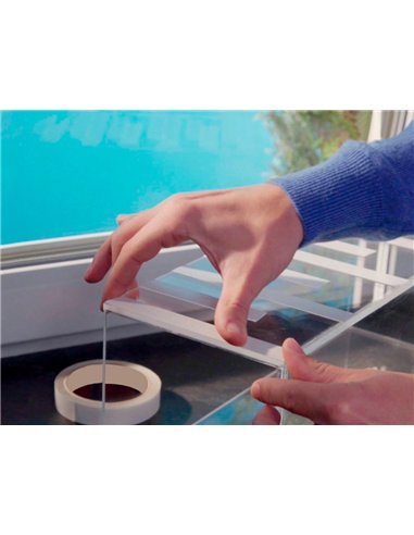 Ruban adhésif q-connect double face multiples fixations différents types surfaces 25mmx33m.