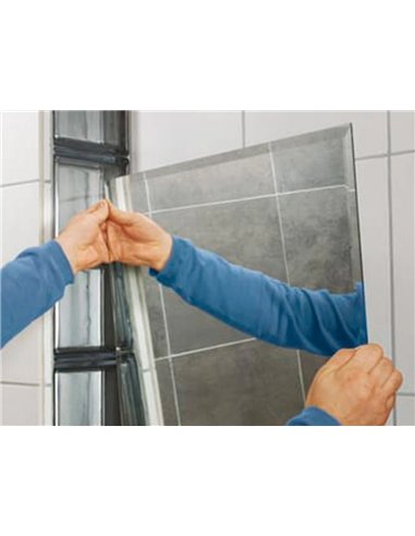 Ruban adhésif q-connect double face multiples fixations différents types surfaces 25mmx33m.