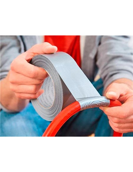 Ruban adhesif americain q-connect super resistant impermeable repare protege colle multi-usage 170 microns 48mmx25m.