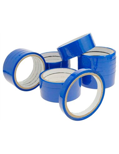 Ruban adhésif q-connect scelleuse sac 9mmx66m coloris bleu.