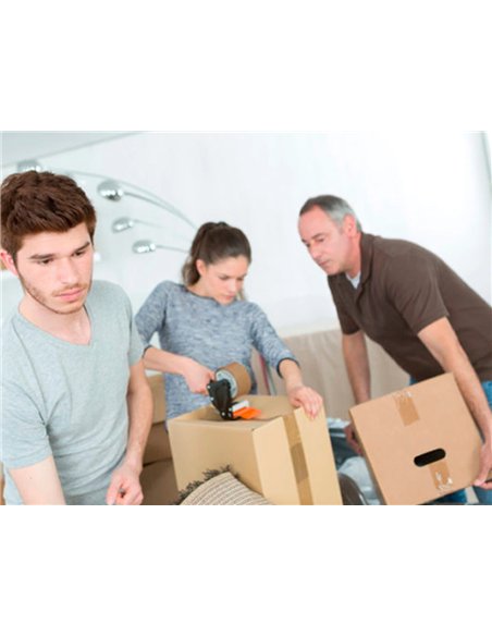 Ruban adhesif q-connect polypropylene 100mx50mm pour un emballage silencieux coloris havane.