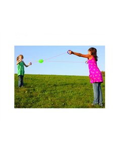 Jeux de kermesse sport fit germany boeing ballon ovale ficelle 240 cm 2 joueurs 2 poignees. 2