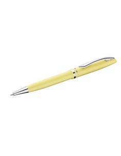 Stylo bille Pelikan Jazz Pastel Twist - Pointe moyenne - Corps laqué - Rechargeable - Jaune pastel