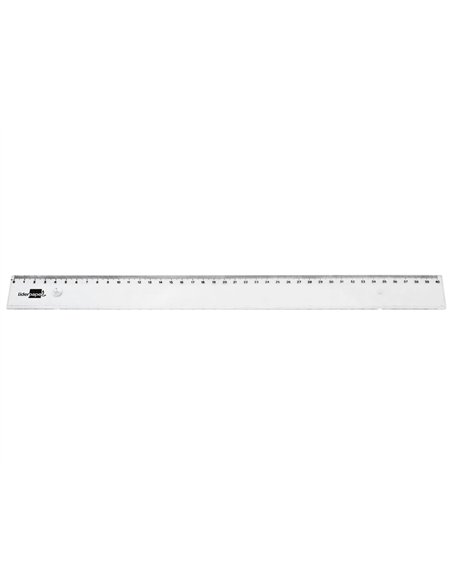 Regle liderpapel plastique incassable transparent 40 cm.