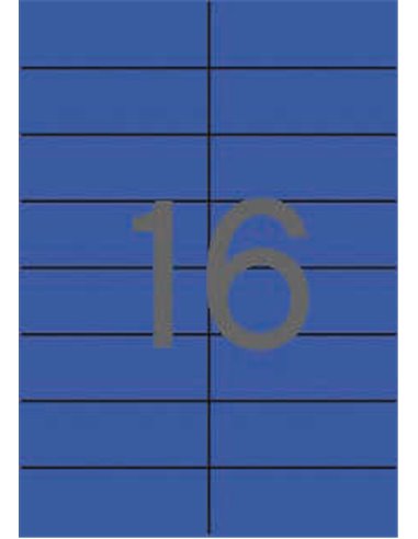 Étiquettes bleues permanentes Apli 105,0 x 37,0 mm, 20 feuilles
