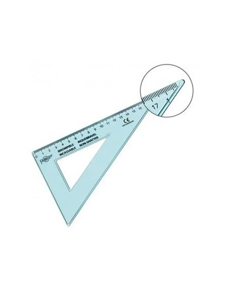 Equerre incassable faibo 60 hypotenuse 20 cm.