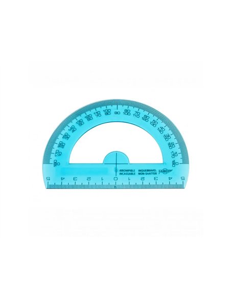 Rapporteur incassable faibo 180 base 11 cm.