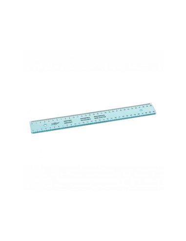 Regle faibo plastique incolore 30 cm.