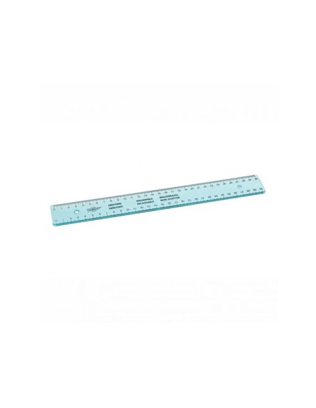 Regle faibo plastique incolore 30 cm.