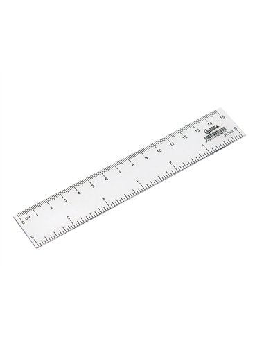 Regle liderpapel plastique cristal 15 cm.