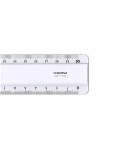 Regle plate tripe decimetr s minerva 2 biseaux 30 cm. 2