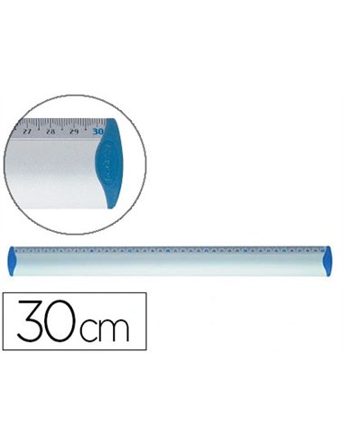 Règle maped 30cm plate embouts protect system anti-bruit aluminium anodisé résistance optimale.